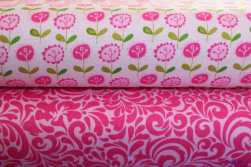 Stoff Swirly rosa (10 cm)