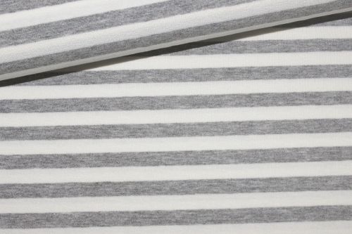 Viskose-Jersey "Vaubourg" grau/weiß (10 cm)