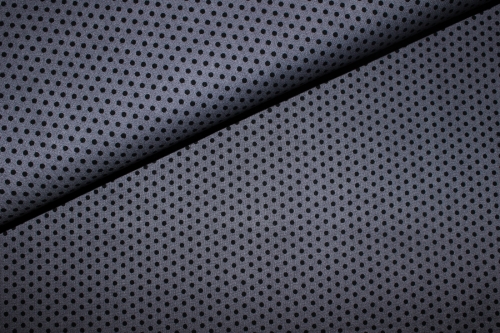 Designerbaumwollstoff "Spot on" grau (10 cm)