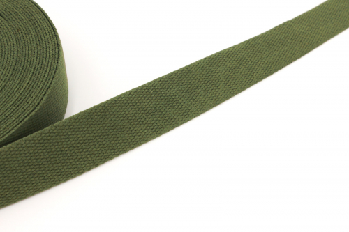 Gurtband Baumwolle 30mm olivgrün (1 m)