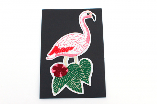 1 Aufnäher Flamingo (15,5 cm)
