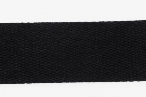 Gurtband Baumwolle 40mm schwarz (1 m)