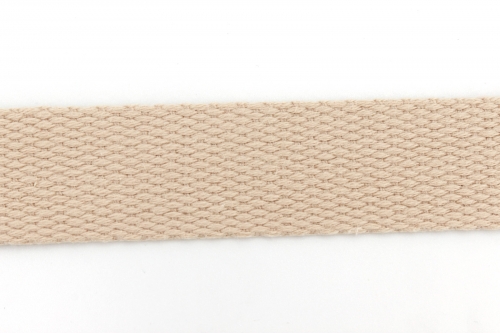 Gurtband Baumwolle 25mm natur (1 m)