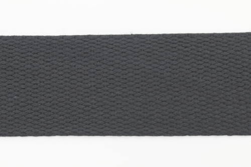 Gurtband Baumwolle 40mm dunkelgrau (1 m)