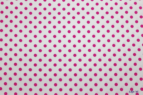 Baumwolle Punkte pink (10 cm)
