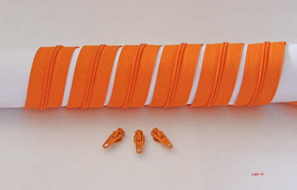 Reißverschluss endlos orange (1m)