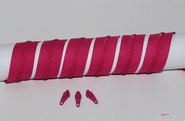 Reißverschluss endlos dunkleres pink (1m)