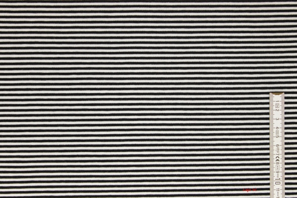 Jersey Ringel schwarz/weiß (10 cm)