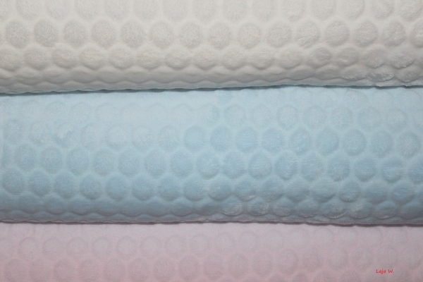 Wellnessfleece "Neni Dot" weiß (10 cm)