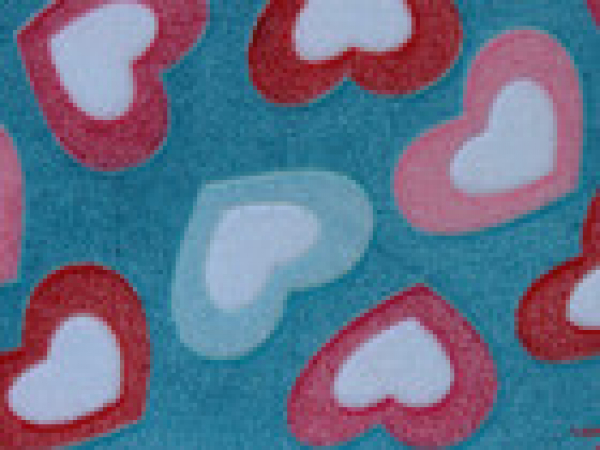 Wellnessfleece Herzen (10 cm)