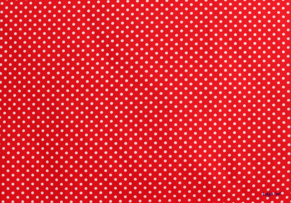 Baumwolle Punkte rot-weiss (10 cm)