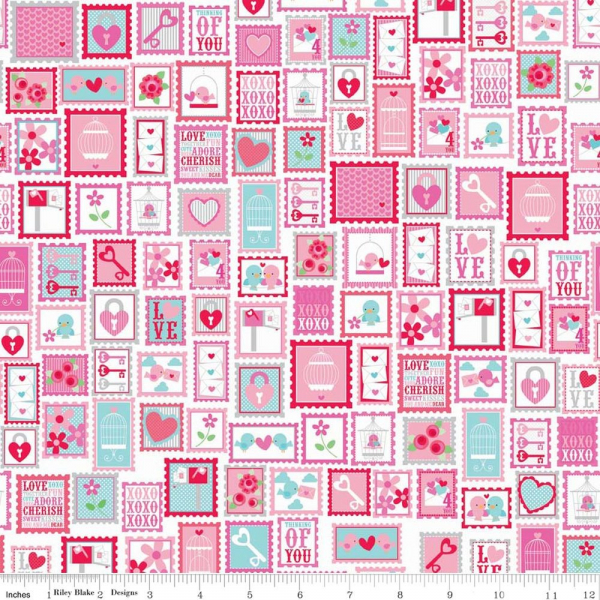 Stoff Lovey Stamps (10 cm)
