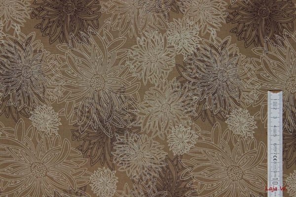 Designerbaumwolle Floral Elements Green Wood (10 cm)