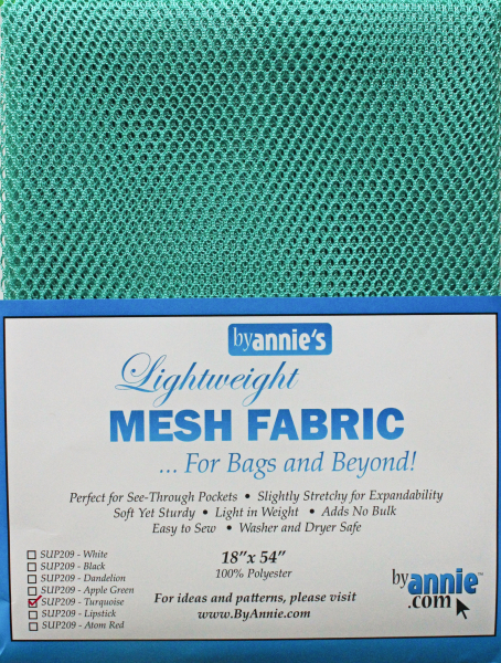 Netzstoff/ Lightweight Mesh Fabric by Annie's turquoise