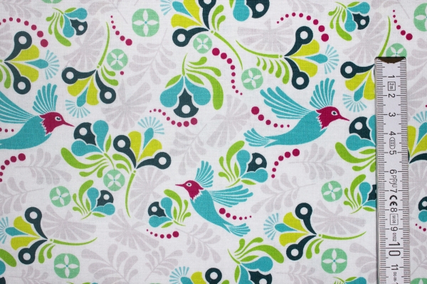 Designerbaumwolle "Flit and Bloom" (10 cm)