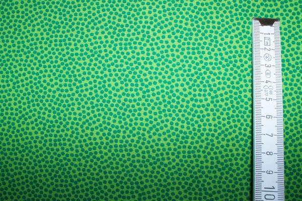 Baumwollstoff Dotty grün (10 cm)