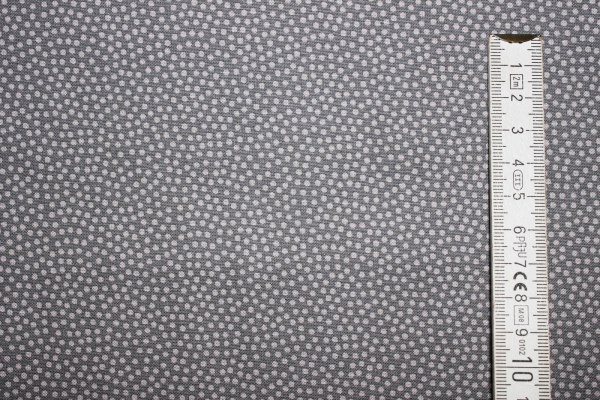 Baumwollstoff Dotty grau (10 cm)