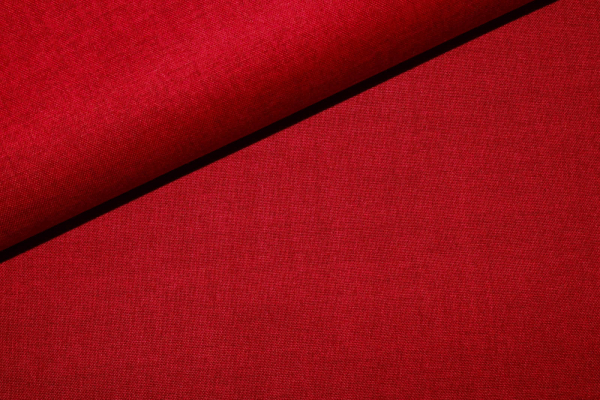 Designerbaumwollstoff Linen Texture dunkleres rot (10 cm)