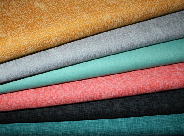Designerbaumwolle Quilters Linen helltürkis/türkis (10 cm)