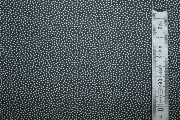 Baumwolle Emilie unregelmäßige Punkte dunkelgrau (10 cm)