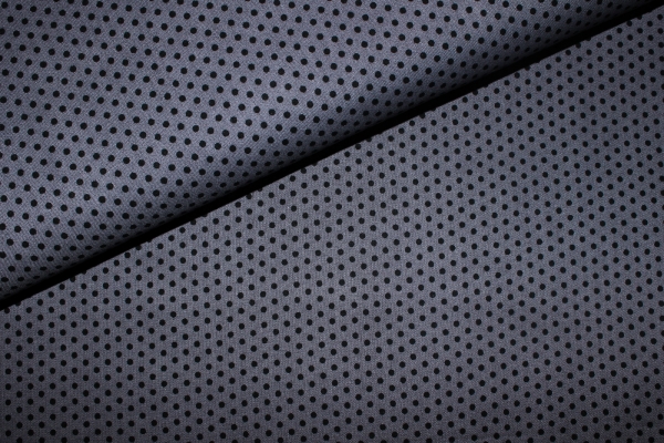 Designerbaumwollstoff Spot on grau (10 cm)