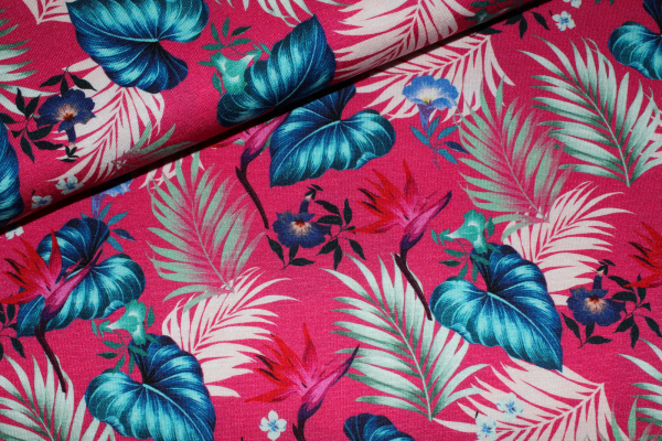 Viskosejersey Fedelia pink (10 cm)