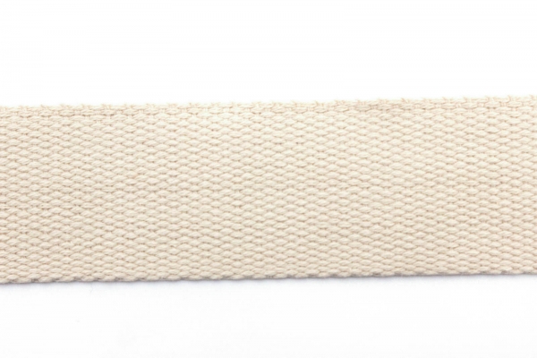 Gurtband Baumwolle 40mm natur (1 m)