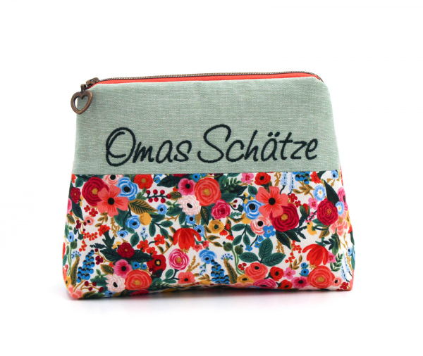 Kosmetiktäschchen, Schminktasche Omas Schätze