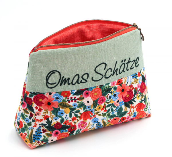 Kosmetiktäschchen, Schminktasche Omas Schätze