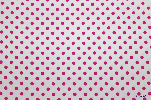 Baumwolle Punkte pink (10 cm)
