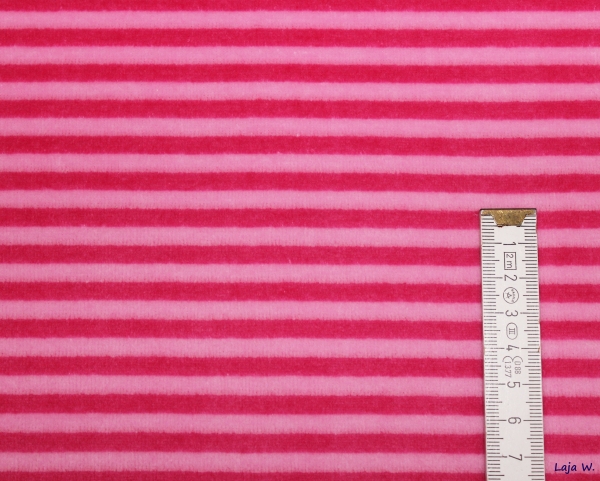Nicky gestreift rosa/ pink (10 cm)
