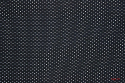 Viskose-Druck kleine Punkte dunkelblau (10 cm)